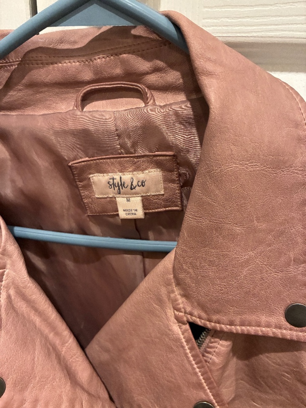 Faux leather jacket